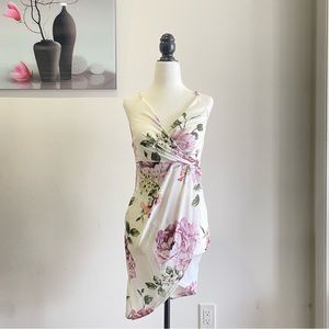 Chelsea XS Extra Small Floral Dress White Pink